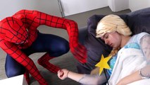 Spiderman Pranks Frozen Elsa | Superheroes In Real Life!