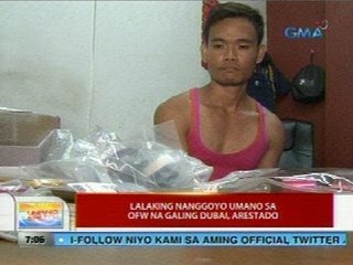 UB: Lalaking nanggoyo umano sa OFW na galing Dubai, arestado