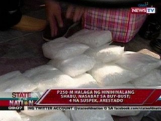 SONA: P250M halaga ng hinihinalang shabu, nasamsam