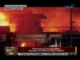 24 Oras: P25-M halaga ng mga ari-arian sa Sariaya Public Market, nasunog
