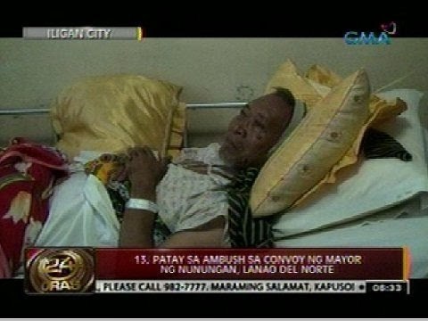 24 Oras: 13, patay sa ambush sa convoy ng mayor ng Nunungan, Lanao del Norte