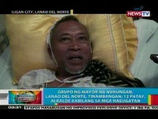 BP: Grupo ng mayor ng Nunungan, Lanao del Norte, tinambangan; 12 patay