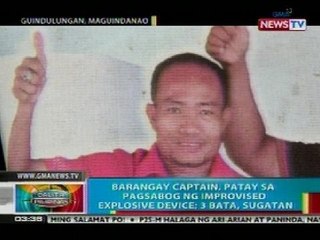 BP: Brgy. captain sa Maguindanao, patay sa pagsabog ng IED; 3 sugatan