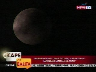 KB: Inaabangang Lunar Eclipse, nasaksihan kaninang madaling araw