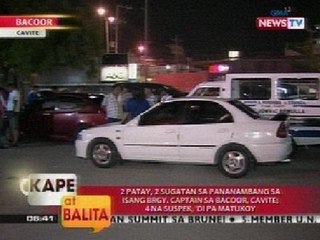 KB: Pananambang sa isang Brgy. Captain sa Bacoor, Cavite, posibleng dahil sa away pulitika