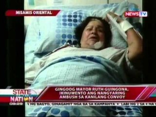 SONA: Gingoog Mayor Ruth Guingona, ikinuwento ang nangyaring ambush ng NPA sa kanilang convoy