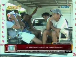 24 Oras: 29, arestado sa raid sa shabu   tiangge sa San Pablo, Laguna