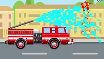 Cartoon für Kinder die Polizeiautos und das Feuerwehrauto Animation für Kinder Kinderfilm