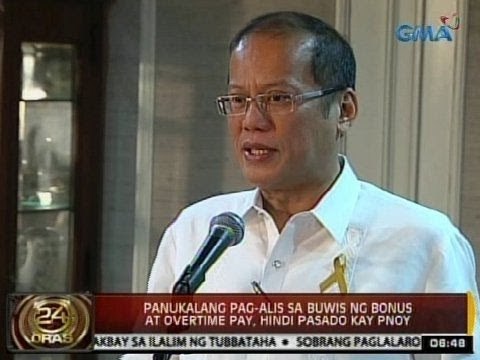 24Oras: Panukalang pag-alis sa buwis ng bonus at overtime pay, hindi pasado kay PNoy
