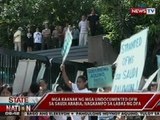 SONA: Mga kaanak ng undocumented OFWs sa Saudi, nagprotesta laban sa DFA