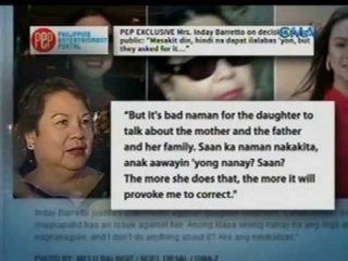 Inday Barretto, 'di raw titigil na mamagitan sa away ng mga anak lalo na nina Gretchen at Claudine