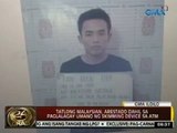 24 Oras: Tatlong Malaysian, arestado dahil sa paglalagay umano ng skimming device sa ATM