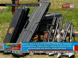 Download Video: BP: Nasa 40 matataas na kalibre ng baril, nakumpiska sa bahay ng alkalde ng Pulupandan, Negros Occ.