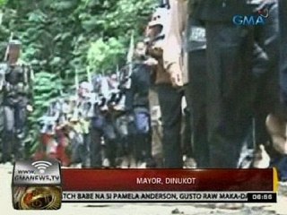 24 Oras: Independent mayoral candidate,   dinukot ng mga nagpakilalang miyembro ng   NPA
