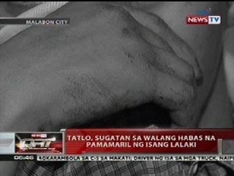 QRT: Tatlo sugatan sa walang habas na pamamaril ng isang lalaki (Malabon City)
