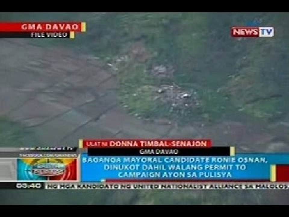 BP: Baganga mayoral candidate Ronie Osnan, dinukot ng mga nagpakilalang NPA