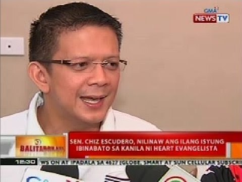 BT: Sen. Chiz Escudero, nilinaw ang ilang isyung ibinabato sa kanila ni Heart Evangelista
