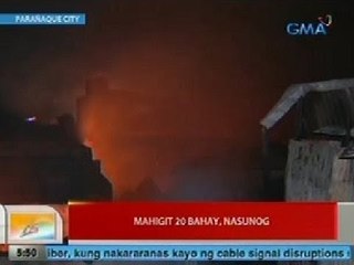 UB: Mahigit 20 bahay sa Parañaque City, nasunog