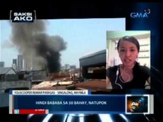 Saksi: Hindi bababa sa 50 bahay sa Singalong, Maynila, natupok