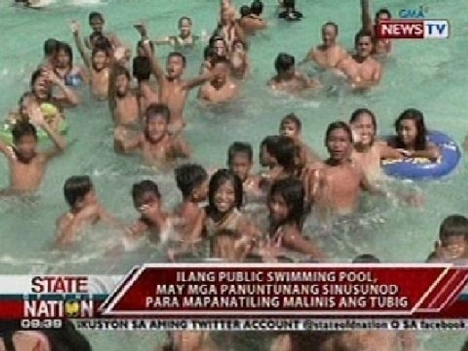 SONA: Pagpapanatiling malinis ng public swimming pool, nasa kamay rin ng mga naliligo