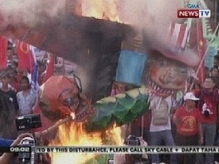 SONA: Libu-libong manggagawa at militante,   nagkilos-protesta ngayong Labor Day