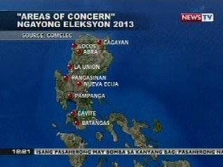 BT: 'Areas of Concern' ngayong Eleksyon 2013