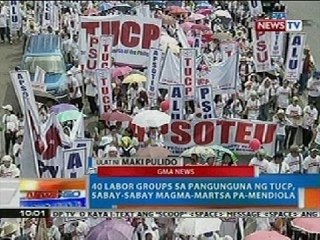 NTG: 40 labor groups sa pangunguna ng TUCP sabay-sabay magma-martsa pa-Mendiola