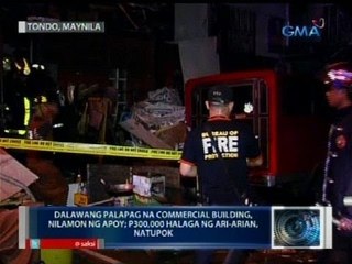 Saksi: 2-storey building sa Tondo, Maynila, nasunog