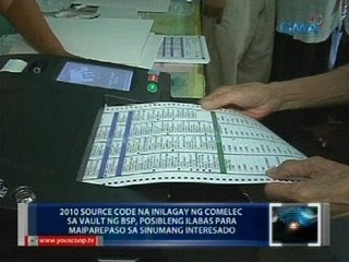 Comelec, handa raw ilabas para sa review ang 2010 source code para patahimikin ang mga kritiko