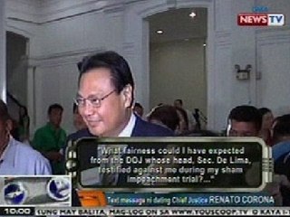NTG: Dating Chief Justice Corona, nakatakdang sampahan ng tax evasion case ng DOJ