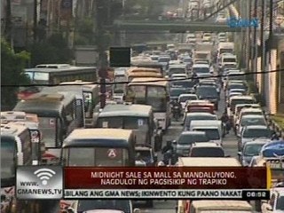 24 Oras: Midnight sale sa mall sa Mandaluyong, nagdulot ng pagsisikip ng trapiko
