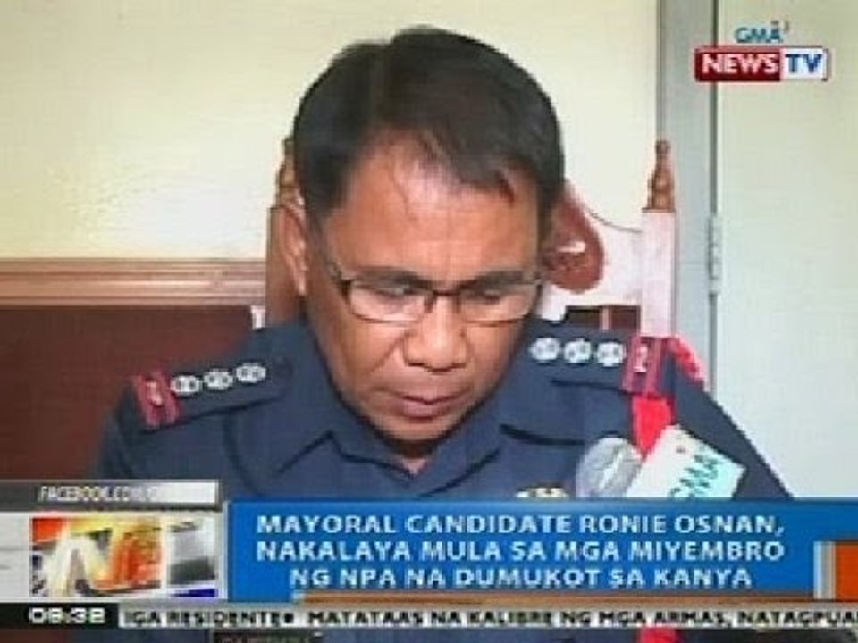 NTG: Mayoral candidate Ronie Osnan, nakalaya mula sa mga miyembro ng NPA na dumukot sa kanya