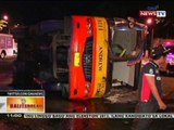 BT: 19 sugatan sa pagtagilid ng bus sa QC