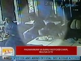 UB: Pagnanakaw sa isang fastfood chain sa Maynila, huli sa CCTV