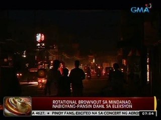 24 Oras: Rotational brownout sa Mindanao,   nabigyang-pansin dahil sa  Eleksyon