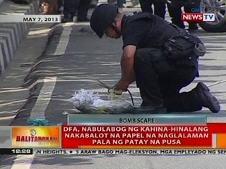 BT: DFA, nabulabog ng kahina-hinalang nakabalot ng papel sa Pasay