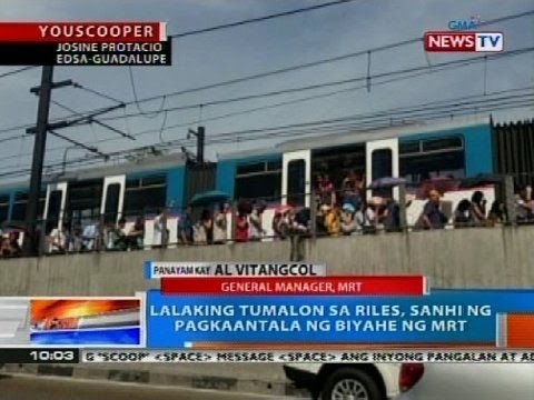 NTG: Lalaking tumalon sa riles, sanhi ng pagkaantala ng biyahe ng MRT