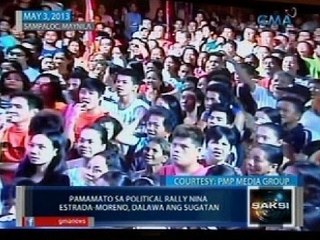 Saksi: Pamamato sa Political rally nina Erap-Isko, 2 sugatan