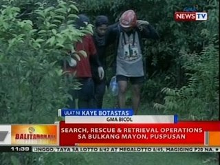 BT: Search, rescue & retrieval ops sa Bulkang Mayon, puspusan
