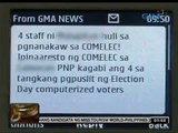 GMA, walang ipinapadalang anumang text message laban sa sinumang kandidato o pulitiko