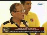 24 Oras: Iringan sa loob ng Team PNoy, kinumpirma mismo ni Pangulong Aquino