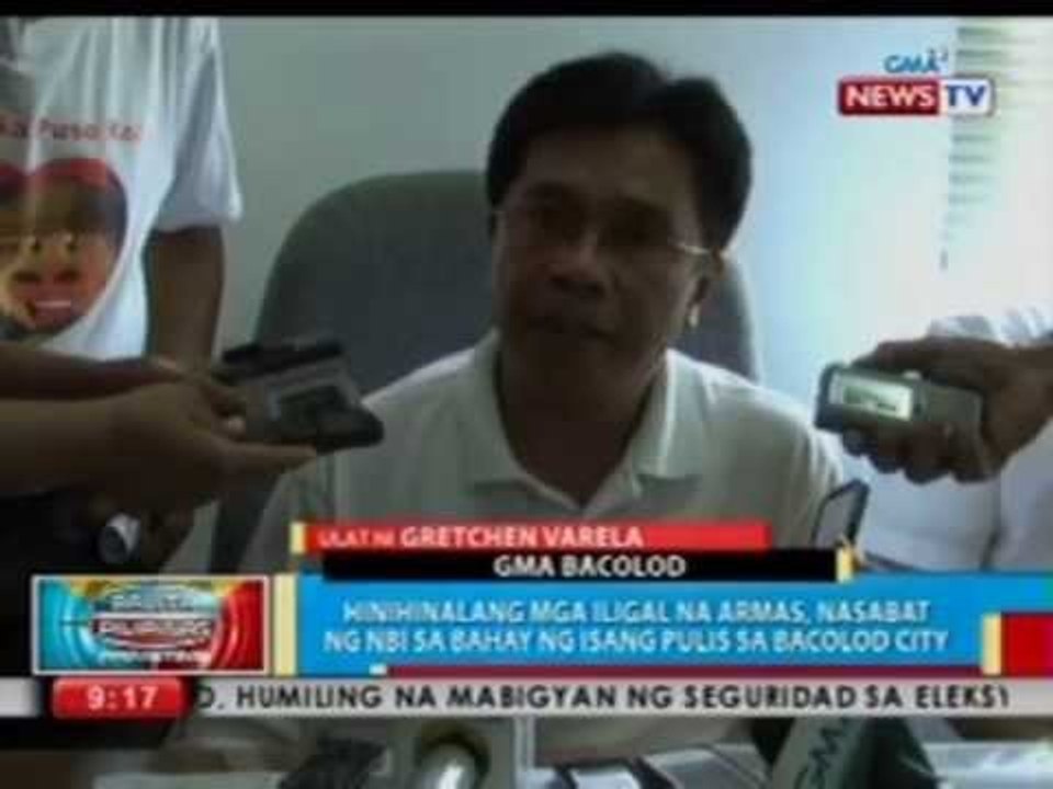 BP: Hinihinalang mga iligal na armas, nasabat ng NBI sa bahay ng isang pulis