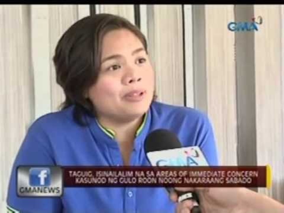 Taguig, isinailalim na sa areas of immediate concern kasunod ng gulo roon noong nakaraang Sabado