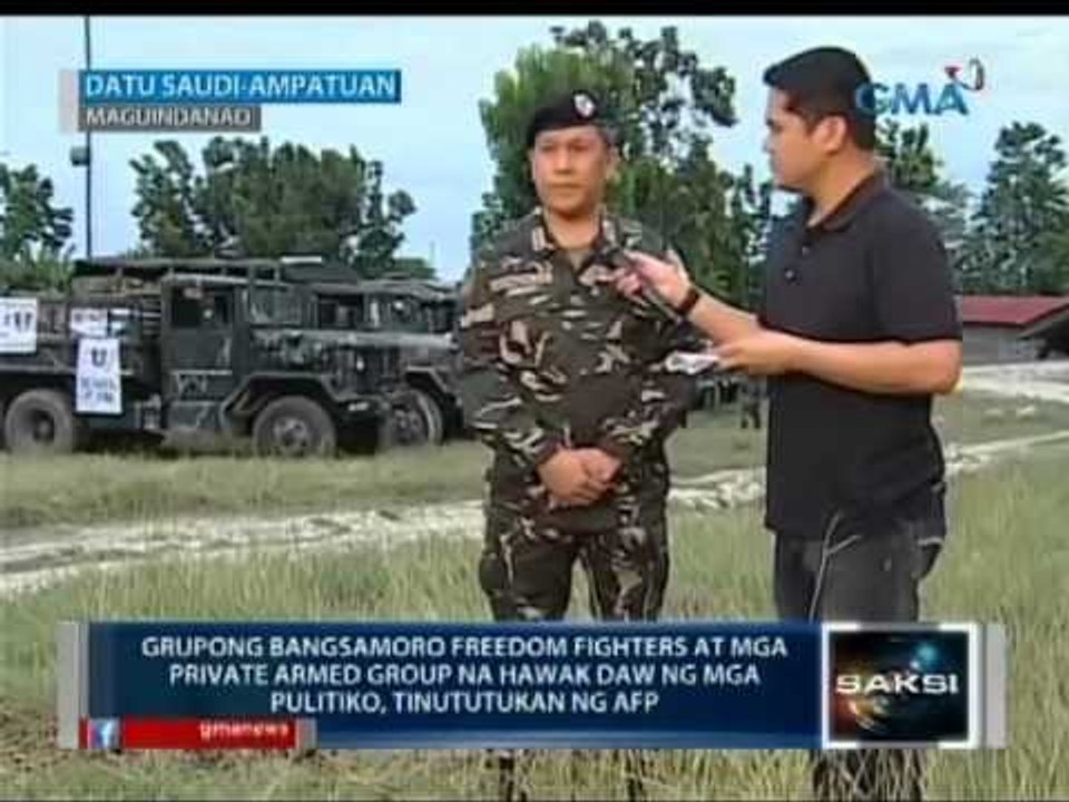 Pwersa ng AFP, nag-iikot na sa iba't ibang lugar sa Maguindanao para tiyaking mapayapa ang eleksyon