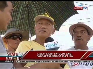 SONA: Lim at Erap, patuloy ang pagpapasaring sa isa't isa
