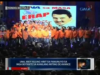 Saksi: UNA, may huling hirit na panunuyo sa mga botante sa kanilang Miting de Avance