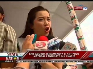 SONA: Kris Aquino, ikinampanya si Antipolo Mayoral Candidate Jun Ynares