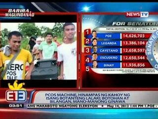 BP: PCOS machine sa Barira, Maguindanao, hinampas ng kahoy ng isang botanteng lalaki