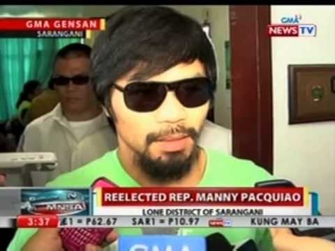 Reelectionist Sarangani Rep. Manny at Vice Gov.-elect Jinkee Pacquiao, naiproklama nang panalo