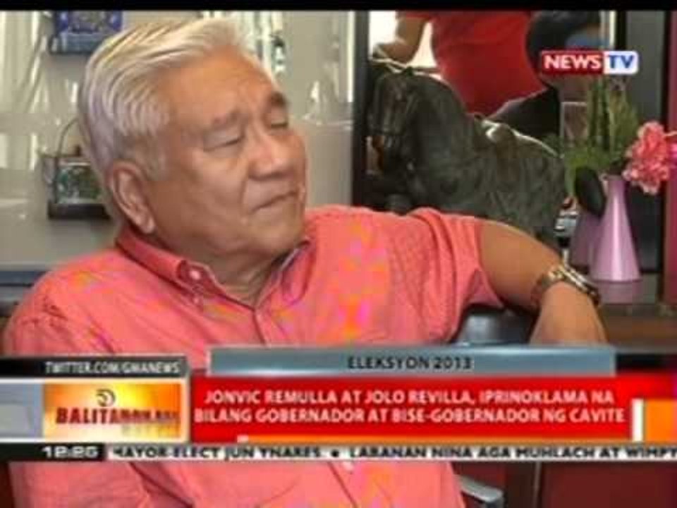 Jonvic Remulla at Jolo Revilla, iprinoklama na bilang gobernador at bise-gobernador ng Cavite